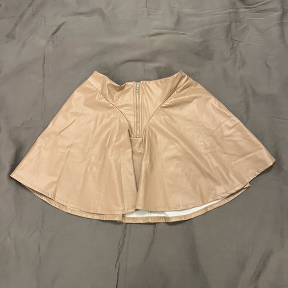 Fashion Nova Tan Circle Skirt - Picture 3 of 11